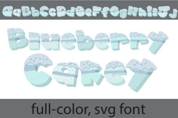 Blueberry Cakey Font: Sweet Visuals for Bakery Campaigns