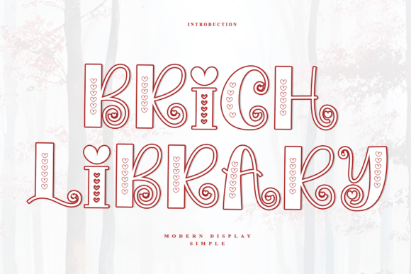 Brich Library: A Timeless Decorative Font for Editorial Elegance