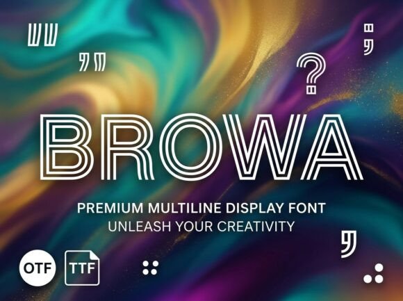 Browa Font: A Decorative Display Typeface for Bold Branding