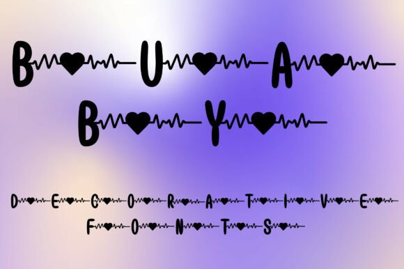Buaby: A Heartbeat of Creativity in Decorative Fonts