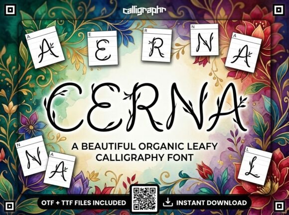 Cerna Font: Elevate Designs with This Decorative Display Type