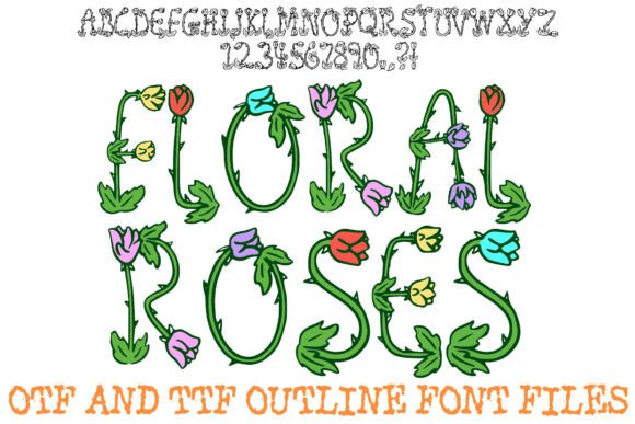 Floral Roses Font Review for Organic Brand Identity Design