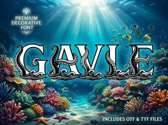 Gavle Font Review: A Decorative Display Typeface for Campaigns