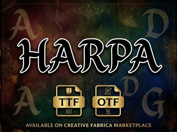 Harpa Font Review: A Decorative Display Typeface for Campaigns