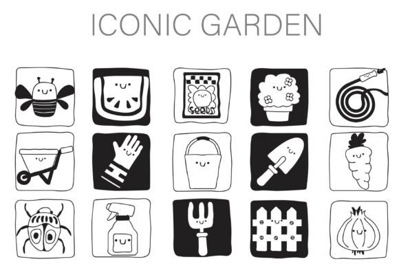 Iconic Garden Dingbats Font for Small Business Branding