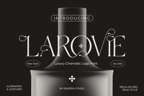 Larovie Font: Elevating Editorial Design with Cinematic Serif Style