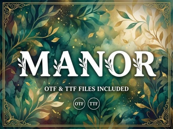 Manor Font Review: A Decorative Typeface for Bold Branding