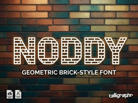 Noddy Font Review: A Decorative Display Typeface for Bold Branding