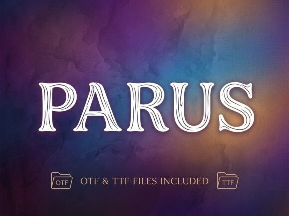 Parus Font: A Decorative Display Typeface for Makers
