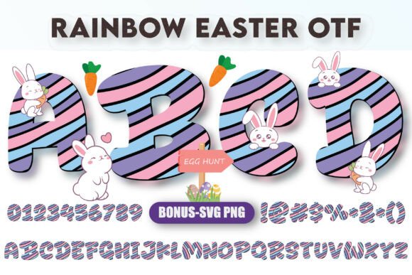 Rainbow Easter Font: Bringing Colorful Joy to Brand Design Projects