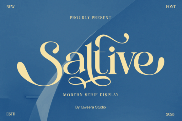 Saltive: A Modern Serif Font for Elegant Branding and Design