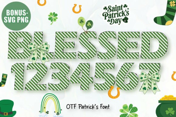 St. Patrick s Day Blessed Font for Festive Web Design