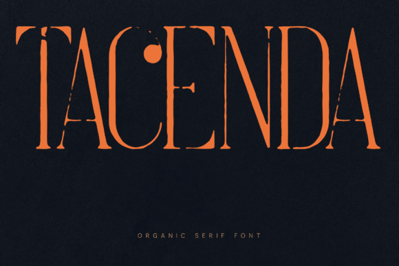 Tacenda: A Handcrafted Serif Font for Digital Storytelling