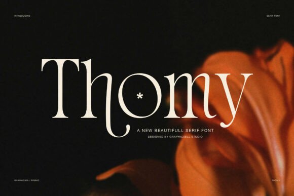 Thomy Font: Elegant Serif Typography for Handmade Products