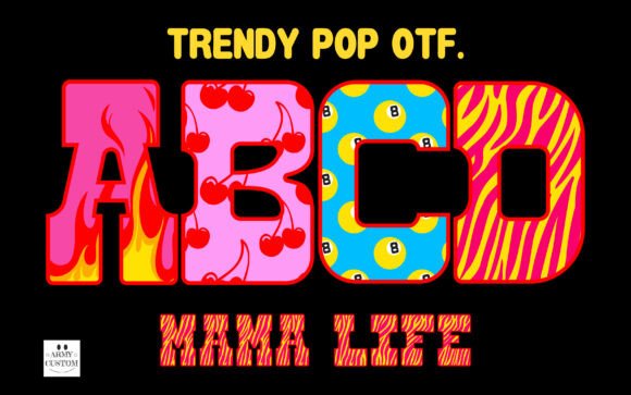 Trendy Pop: A Maximalist Font for Bold Editorial Design