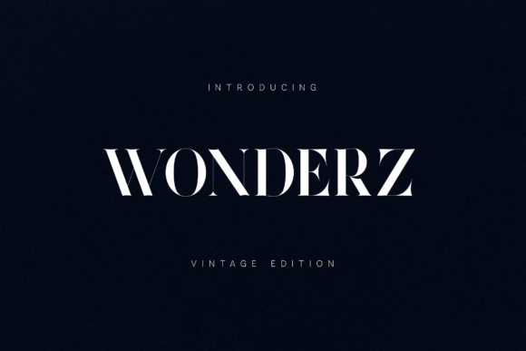 Wonderz Font: Elegant Serif for Handmade Products